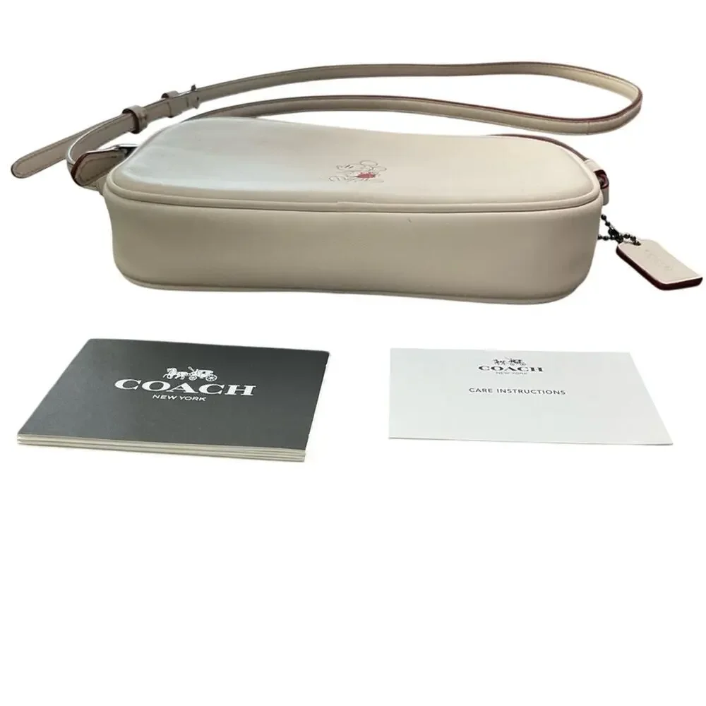 Coach X Disney Mickey Mouse Chalk White Mini Crossbody Bag Limited Edition EUC - Picture 3 of 14